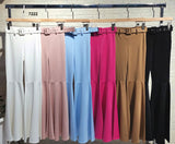 Pantalone Donna Sopra Stretto Sotto Largo Pantaloni Baggy Casual con Cintura in 6 Colori - 7222